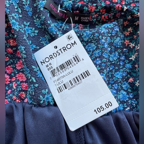 Maxi Dress Spaghetti Strap Ruffle Lulu Patchwork Print Fraiche by J Medium - Picture 8 of 10